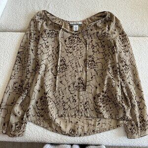 Nine & Company Women’s Brown Top Size 6